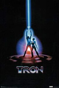 hotstuff tron (1982) movie poster print jeff bridges kevin flynn sci-fi 24″x36″