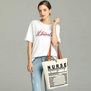 So'each Canvas & Beach Tote Bag Excellent Nurse Gift Graphic Handbag Shoulder Bag