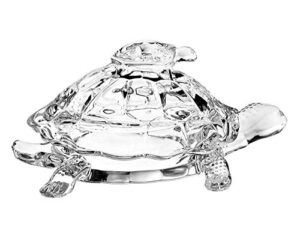 studio silversmiths crystal turtle candy box