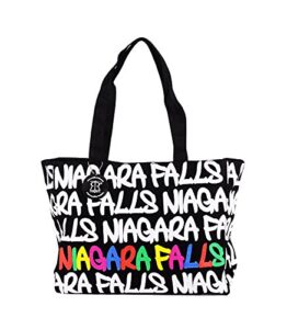 niagara falls travel tote bag – colorful multi-purpose shoulder bag durable for shopping, work & school – multi