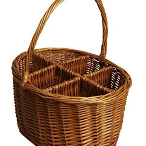 Wald Imports Brown Willow Wine/Beverage Storage Basket