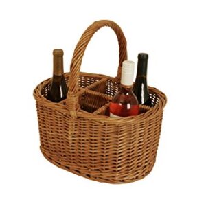 Wald Imports Brown Willow Wine/Beverage Storage Basket