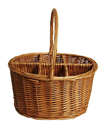 Wald Imports Brown Willow Wine/Beverage Storage Basket