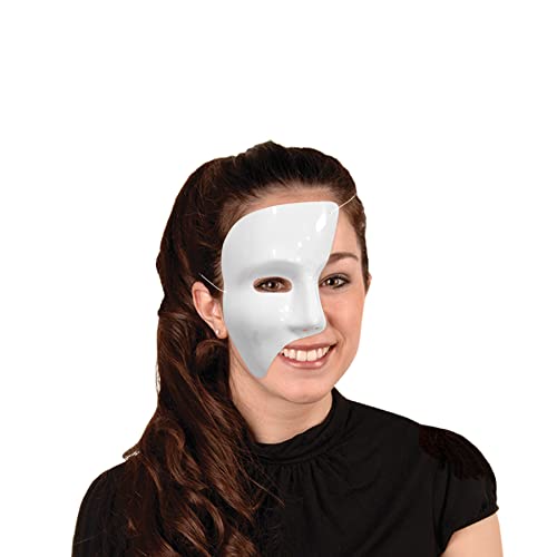 Beistle S60820-WAZ12 Phantom Masks, White