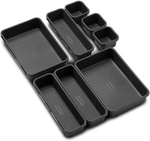 made smart interlocking bin pack – 8-piece – black