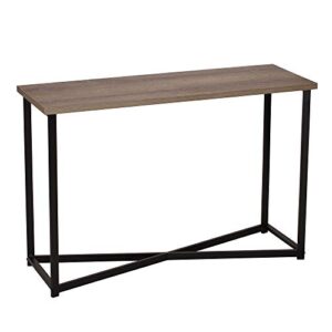 household essentials ashwood sofa table | console table for entryway | gray-brown 29.5 inch