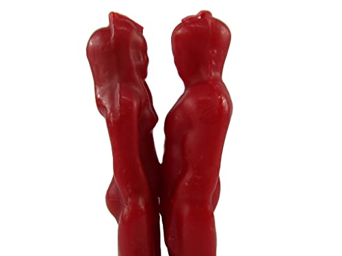 CircuitOffice Red Face to Face Lovers Couple Candle - Love Ritual - Fall in LUST with Me Spell