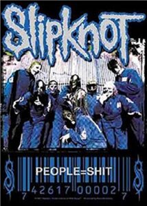 slipknot people = shit logo new official textile poster 75cm x 110cm
