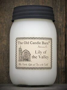 lily of the valley 16 oz jar candle – made in the usa – blow out the light and turn on the candles!