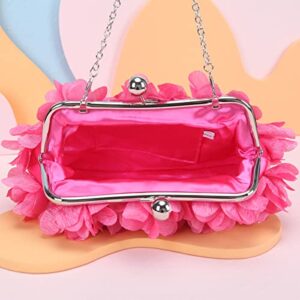 Fawziya Floral Cutch Purses For Women Evening Bags And Clutches-Fuchsia