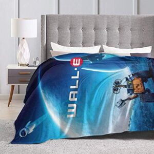 Wall-E Ultra-Soft Micro Fleece Throw Blanket 3D Printed Lightweight Cozy Bed Sofa Blanket 50"" x40