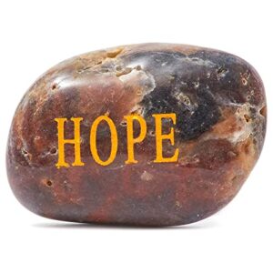 12 Pieces Inspirational Rocks with Words for Friends and Family, Engraved Motivational Stones for Encouragement Gifts, Home Decor