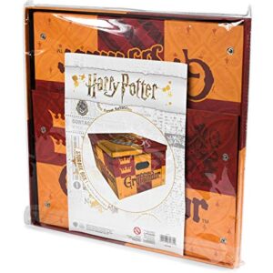 Harry Potter Storage Box with Lid (Gryffindor Design) 24cm x 37cm x 37cm - Official Merchandise