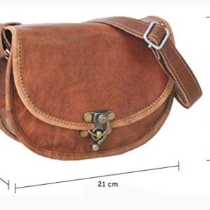 Gusti Handbags shoulder bag/satchel ladies vintage Brown leather true leather - Rosa