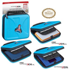 officially licensed hard protective 3ds carrying case – compatiable with nintendo 3ds, 3ds xl, 2ds, 2ds xl, new 3ds, 3dsi, 3dsi xl – includes game card pouch