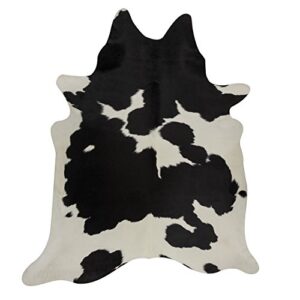 rodeo classic black and white cowhide rug …