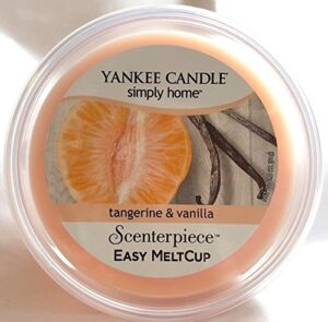 yankee candle tangerine & vanilla scenterpiece easy meltcup 1 melt cup 2.2oz