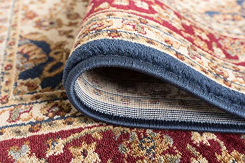 Kirsten Traditional Oriental Navy Scatter Mat Rug, 2' x 3'