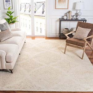 safavieh abstract collection 8′ x 10′ ivory/beige abt346b handmade premium wool area rug