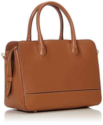 Calvin Klein Sophia Micro Pebble Leather Satchel, Caramel