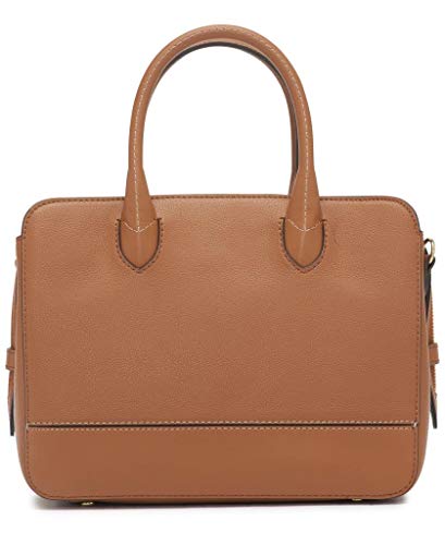 Calvin Klein Sophia Micro Pebble Leather Satchel, Caramel