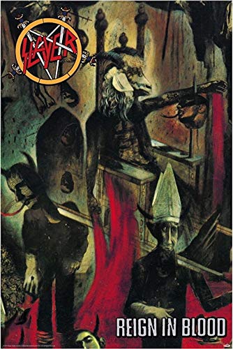 73479 Reign in Blood 1986 Studio Album by Slayer Decor Wall 36x24 Poster Print