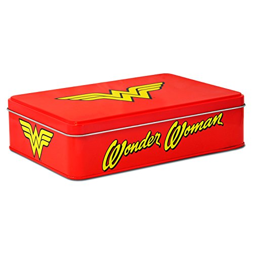 Wonder Woman 6395349010 Tin Metal, Red, 21 X 5.5 X 15 cm