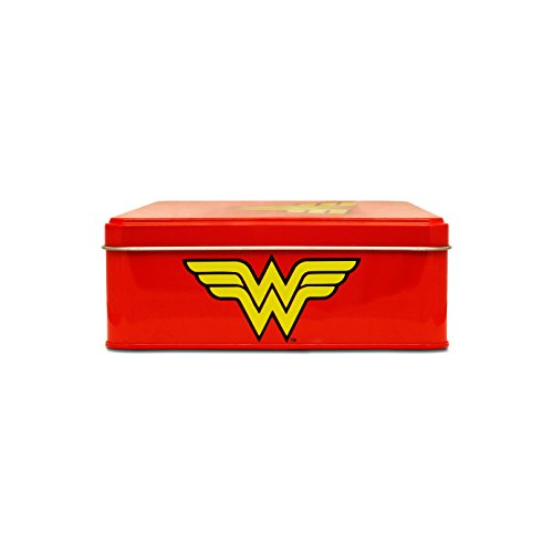 Wonder Woman 6395349010 Tin Metal, Red, 21 X 5.5 X 15 cm