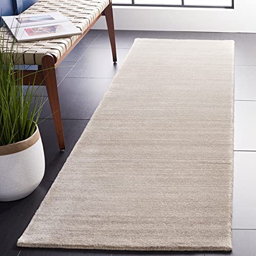 SAFAVIEH Himalaya Collection 9' x 12' Stone HIM820A Handmade Premium Wool Area Rug