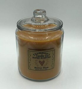 thompson’s candle 64oz butter rum cookie jar candle