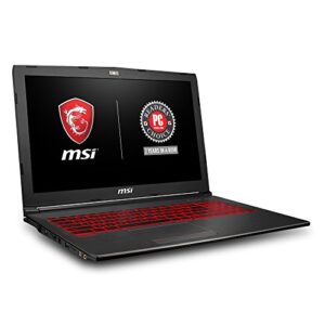 msi gv62 8rd-034 15.6″ thin and light gaming laptop, geforce gtx 1050ti 4g, intel i7-8750h (6 cores), 8gb ddr4, 128gb ssd + 1tb, windows 10 64 bit, steelseries red backlit keys