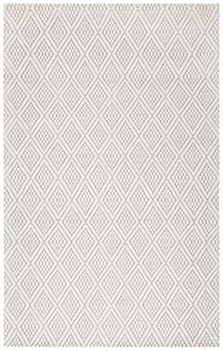 SAFAVIEH Marbella Collection 4' x 6' Ivory MRB394A Handmade Premium Wool Area Rug