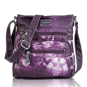 angel barcelo crossbody purses and handbags for women, shoulder purses for girl women purple