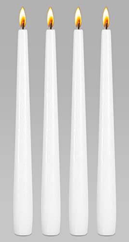 Ner Mitzvah Passover Seder Candles - 8 Hour Burn Time - European Made - Pack of 4 Taper Candles