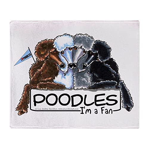 CafePress Poodle Fan Throw Blanket Super Soft Fleece Plush Throw Blanket, 60"x50"