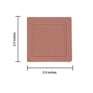 Sunny Eli Diatomite Cup Coaster Mat 2 Pack, Coasters for Drinks, Diatomite Cup Holder Mat, Coasters, Fast Water Absorbent Coasters, Self-Dry Diatomaceous Cup Holder, Small Plant Tray (Desert Mauve)