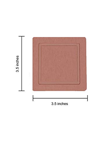 Sunny Eli Diatomite Cup Coaster Mat 2 Pack, Coasters for Drinks, Diatomite Cup Holder Mat, Coasters, Fast Water Absorbent Coasters, Self-Dry Diatomaceous Cup Holder, Small Plant Tray (Desert Mauve)