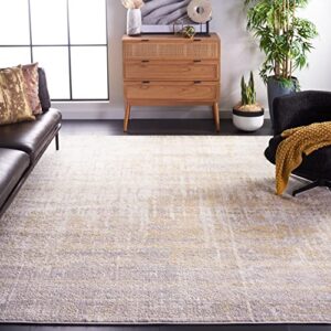 safavieh adirondack collection 8′ x 10′ cream / gold adr207a modern abstract non-shedding living room bedroom dining home office area rug