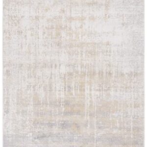 SAFAVIEH Adirondack Collection 8' x 10' Cream / Gold ADR207A Modern Abstract Non-Shedding Living Room Bedroom Dining Home Office Area Rug