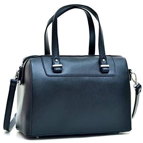 Faux Leather Handbags Barrel Top Handle Satchel Bag Shoulder Bag for Women