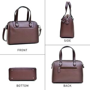 Faux Leather Handbags Barrel Top Handle Satchel Bag Shoulder Bag for Women