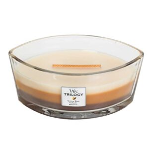 cafe sweets woodwick new trilogy collection hearthwick flame large oval jar 3-in-1 scented candle – 16 ounces