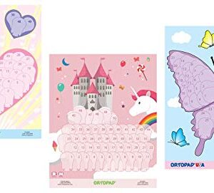 Ortopad® Girls Reward Poster Pack, includes 3 posters, Hearts / Castle / Butterfly