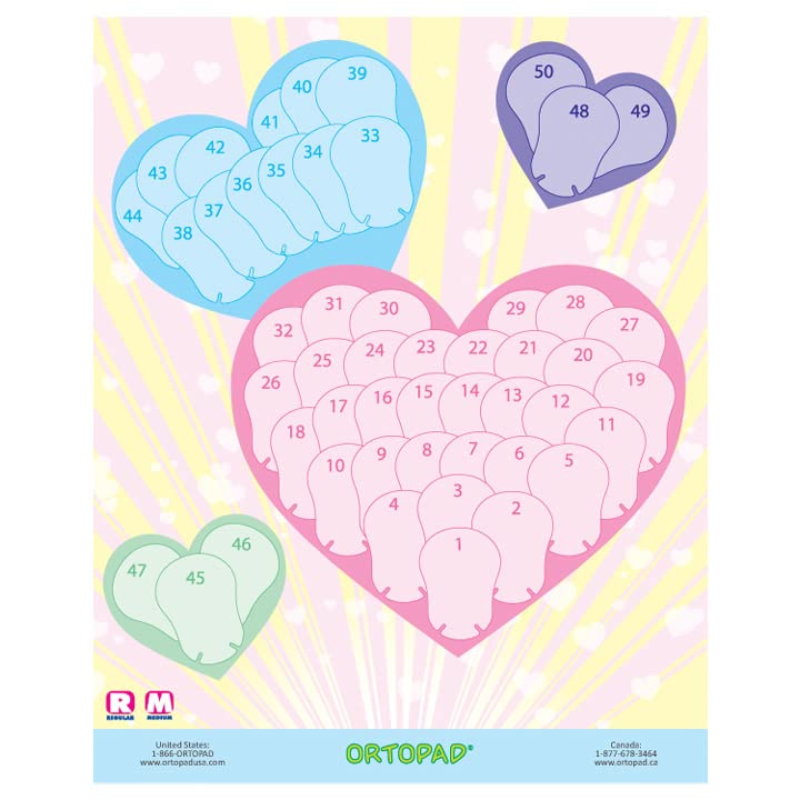 Ortopad® Girls Reward Poster Pack, includes 3 posters, Hearts / Castle / Butterfly