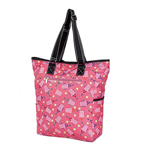 Sydney Love Sport Serve It Up Tall Tote w Tennis Racquet Compartment, Pink