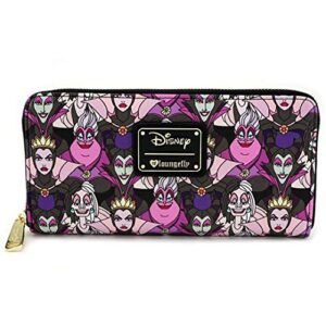 loungefly disney villains all over print wallet