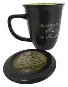 abbey gift man of faith mug & coaster set