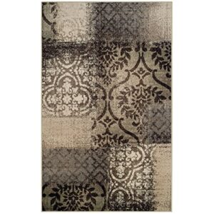 superior bristol collection patchwork rug, beige/brown, 8′ x 10′