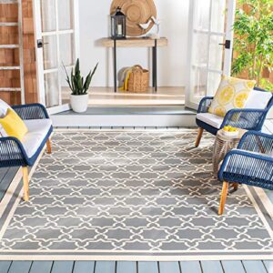 safavieh courtyard collection 9′ x 12′ anthracite/beige cy6916 indoor/ outdoor splashproof easy scrubbing patio backyard mudroom area rug