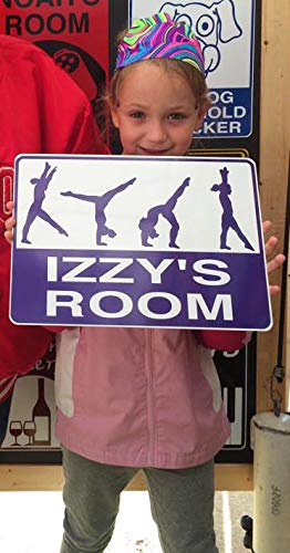 Gymnastics Sign, Personalized for you on solid aluminum, and shipped fast!